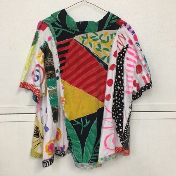 Mona Recycled Fabric Hand-painted Blouse - Picture 5 of 7